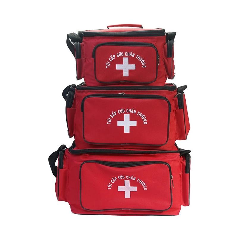 Túi y tế cứu thương màu đỏ nhiều kích thước