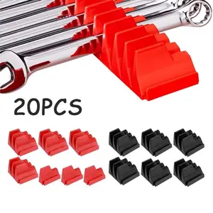 20 Slots Paket Kunci Pas Rak Kunci Pas Wrench Storage Wrench Holder Magnetic Wrench Organizer Utk Set Kunci Pas/Wrench Set