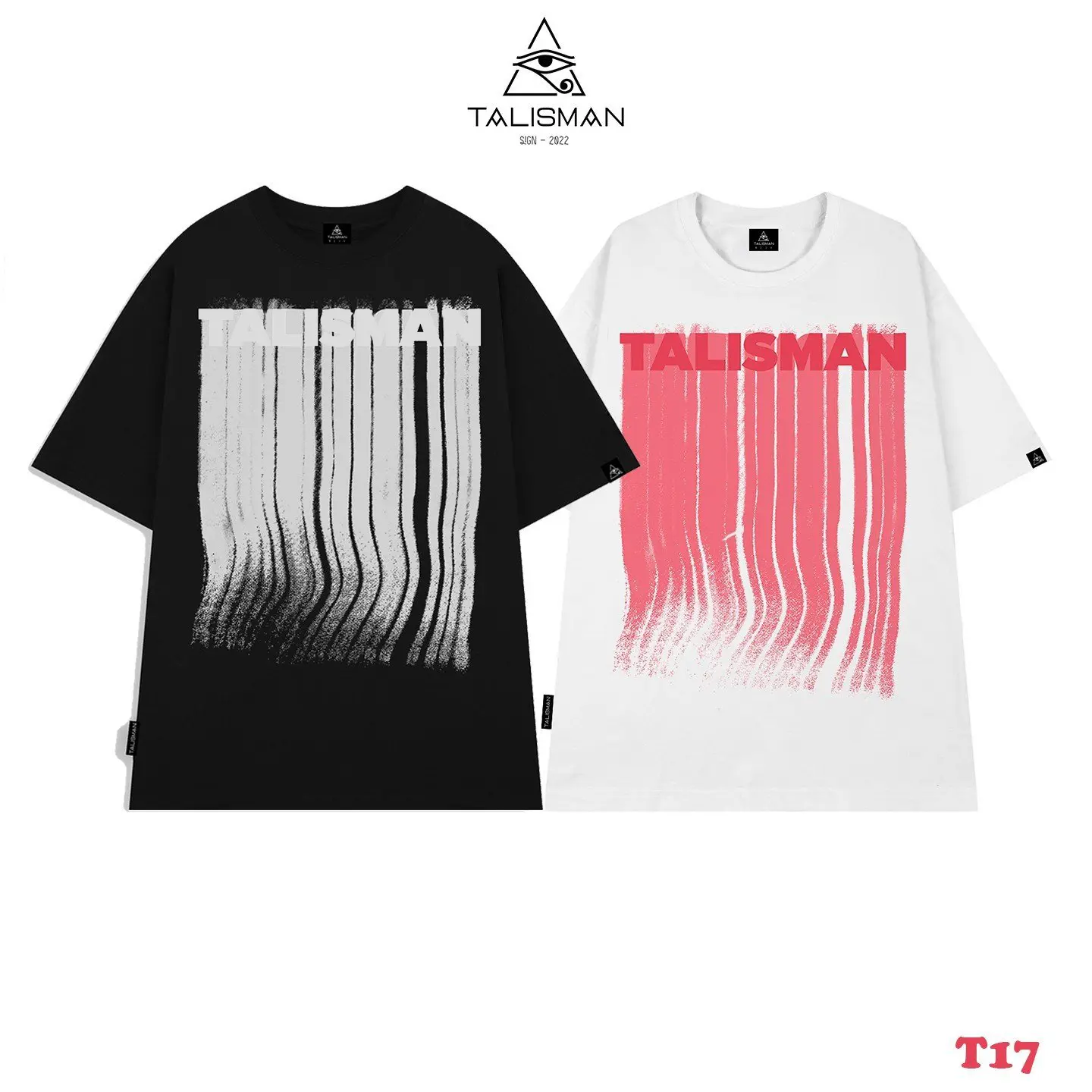Áo thun TALISMAN T17, áo thun local brand unisex in màu loang