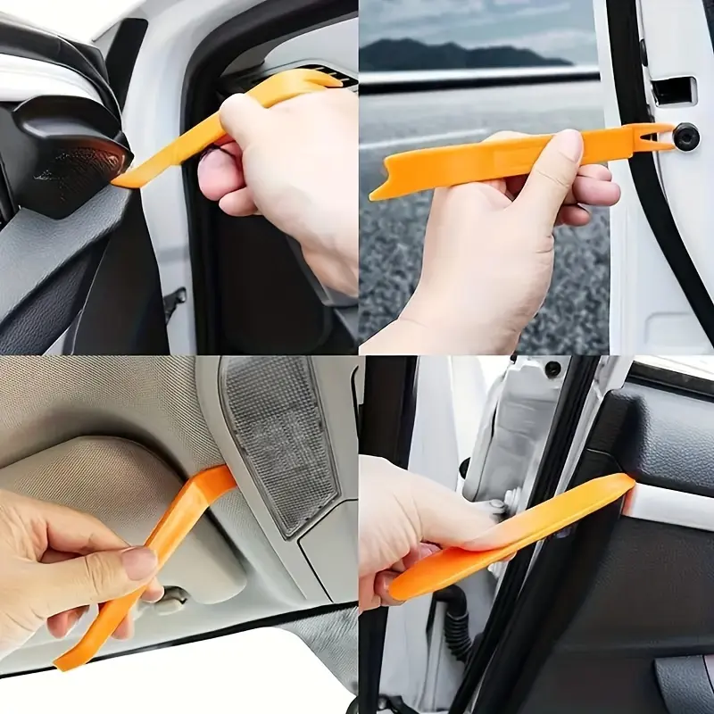 Bộ công cụ giải phóng mặt bằng tự động, không có xước, để tháo bảng điều khiển cửa, Chốt, Kẹp, Đinh tán đẩy, Dụng cụ cơ khí cơ bản, để sửa chữa và bảo trì tự làm dễ dàng 4