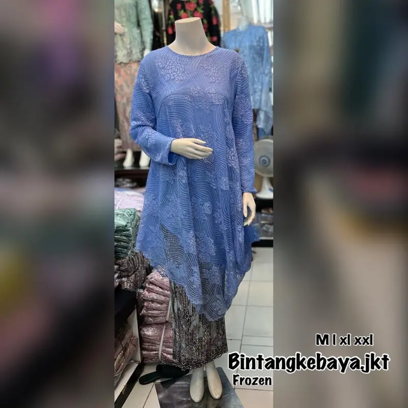 KEBAYA BRUKAT TUNIK MIRING KEBAYA TUNIK BROKAT KEBAYA TUNIK MODERN KEBAYA TUNIK 3