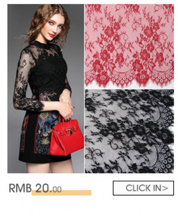 Product Introduction of 34cm Hot Selling Lace Eyelash Lace Clothing Accessories Lace Factory in Stock Wave Lace Embroidery Edge 1