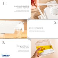 Gambar (COD) YOUWARE - Maxim Toples Transparan Makanan / Kontainer Botol Penyimpanan Cemilan Makanan Beras Sereal Kacang-Kacangan Snack Food Container dengan takaran Wadah toples lebaran 2024 mewah - Maxim 03 dari youware Kab. Tangerang 3 Tokopedia