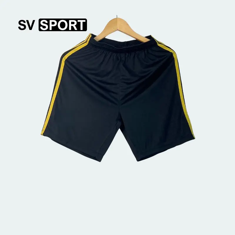 Bộ quần áo bóng đá, đồ đá banh REAL ĐEN MỚI 2024 Logo thêu - Vải thun lanh cao cấp Top Sport 4