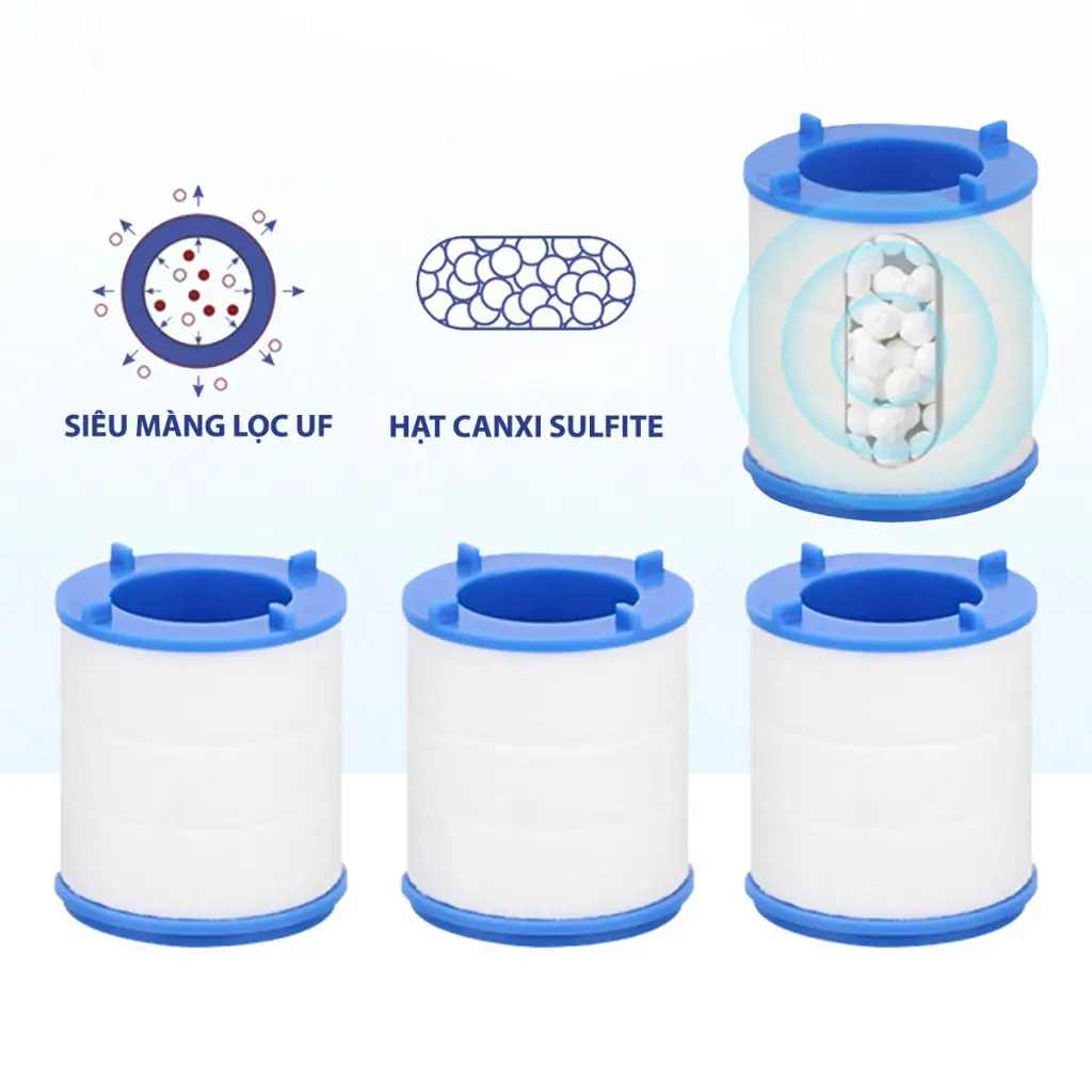 Combo 15 Lõi Lọc Nước Sinh Hoạt Có Đá Khử, Lõi Bông Lọc PP Dành Cho Dầu Lọc