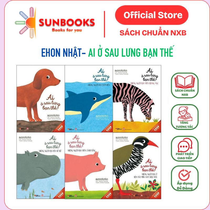 Sách - Combo 6 cuốn Ehon Nhật Bản - Ai ở sau lưng bạn thế? - NXB Phụ Nữ