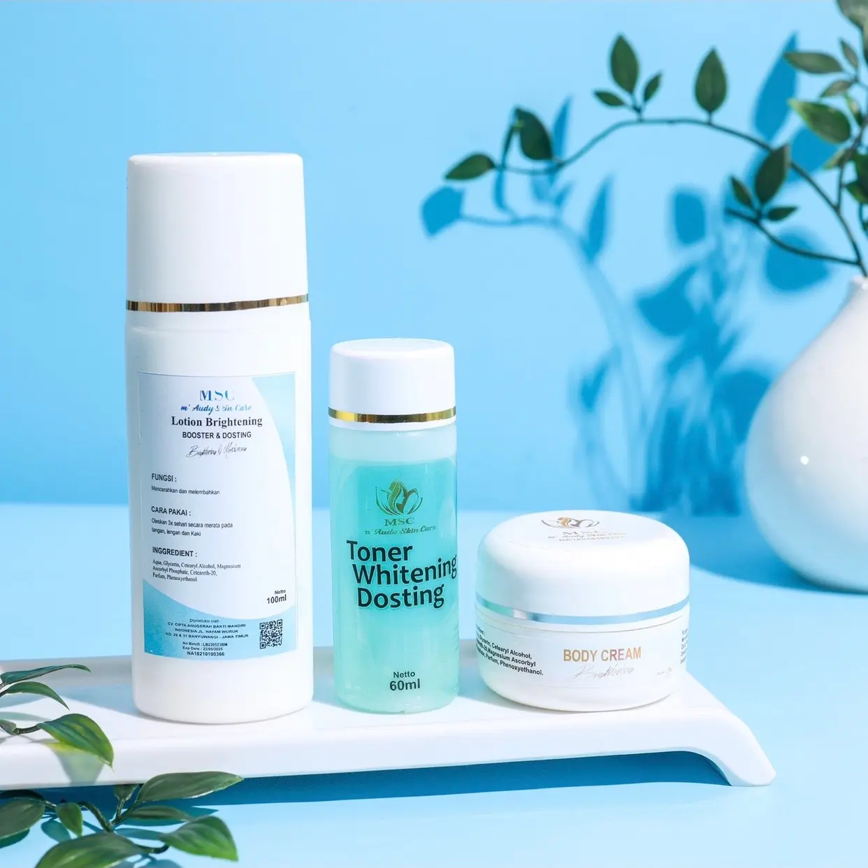 LOTION PEMUTIH BADAN | MSC | AUDYSKINCARE