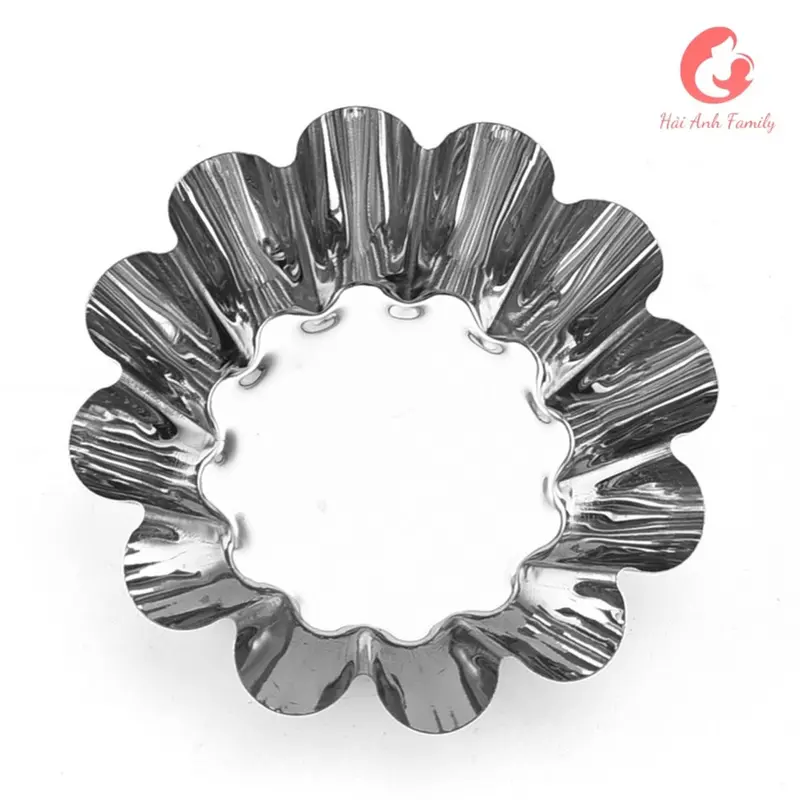 Khuôn Bánh Tart Trứng Lượn Sóng Cao Cấp Rộng 7,2cm 6
