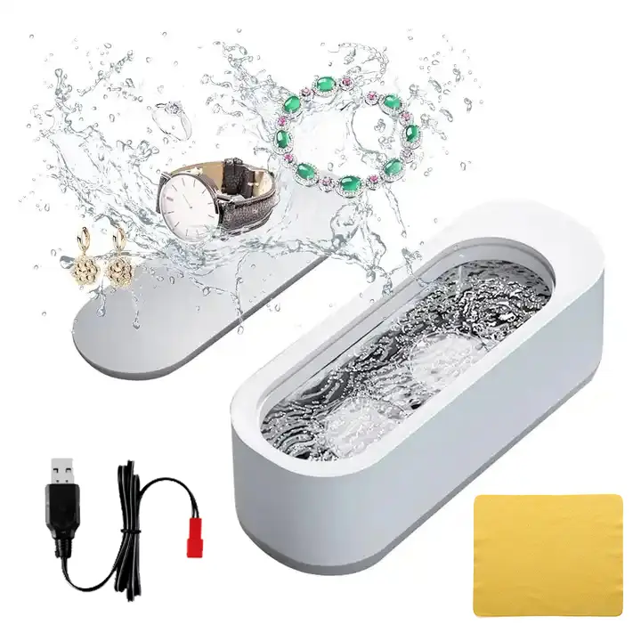 New High Frequency Ultrasonic Glasses Cleaning Machine Ultraviolet Rays Watch Jewelry Cleaner with USB
