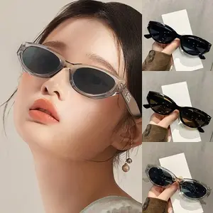 KS Kacamata Hitam Retro Wanita Terbaru Kacamata Sunglases Titik Dua Wanita Pria Kacamata Fashion K84