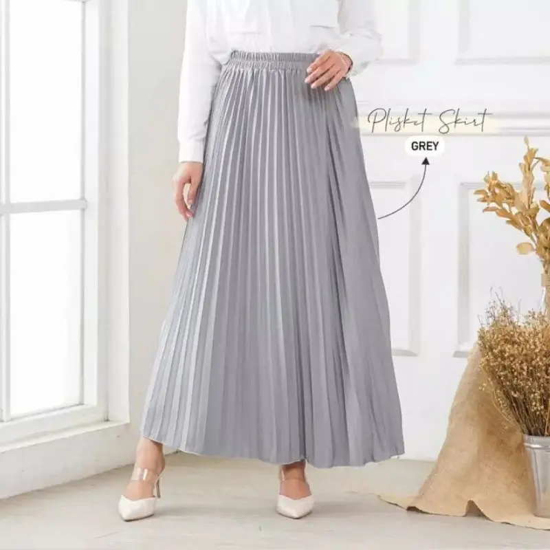 ROK PLISKET WANITA PREMIUM TEBAL / ROK KERJA MUSLIMAH / ROK PLISKET BAWAHAN 4