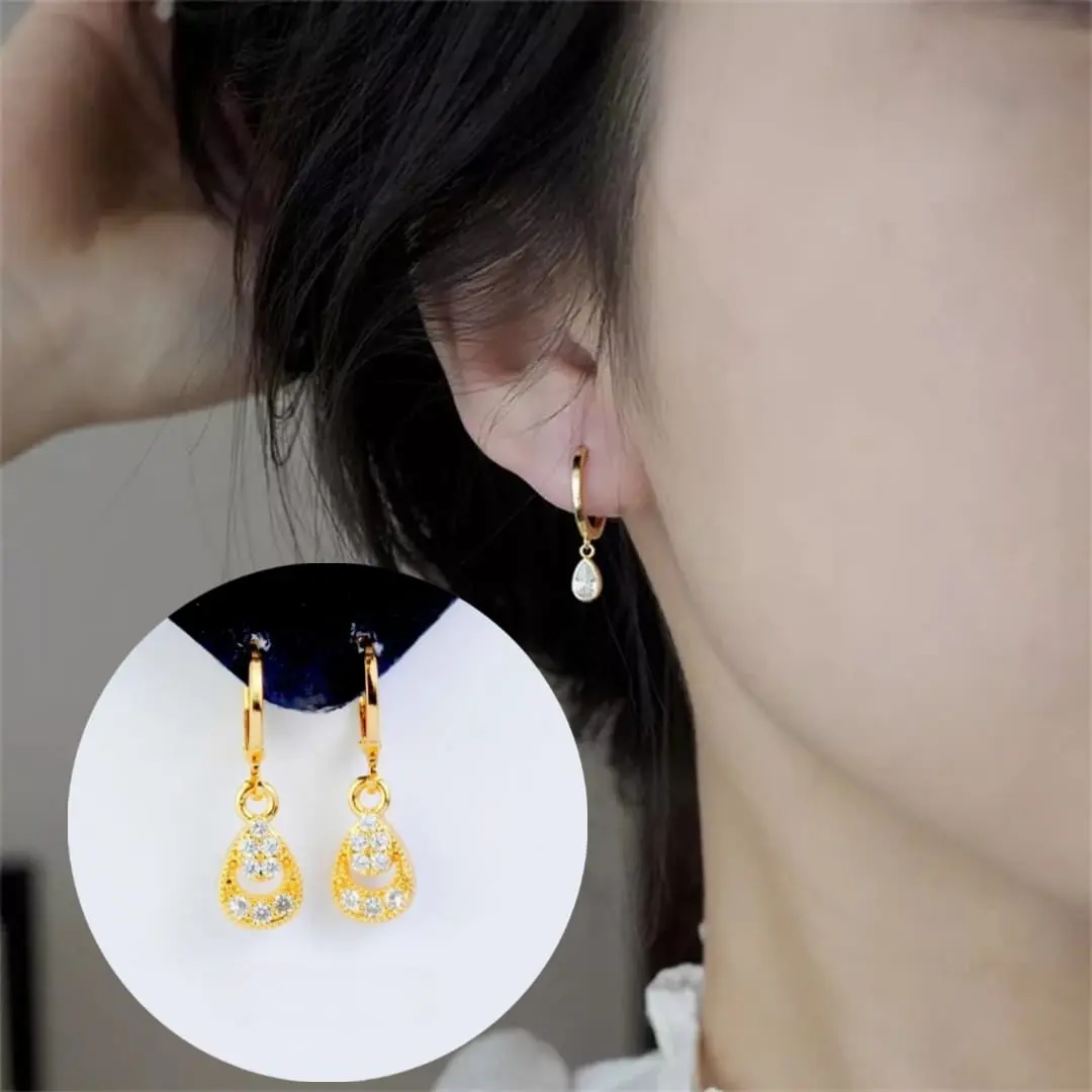 Anting Wanita Titanium Anti Karat Dan Tida Mudah Luntur(A04) Hadiah Earrings Hadiah Earrings