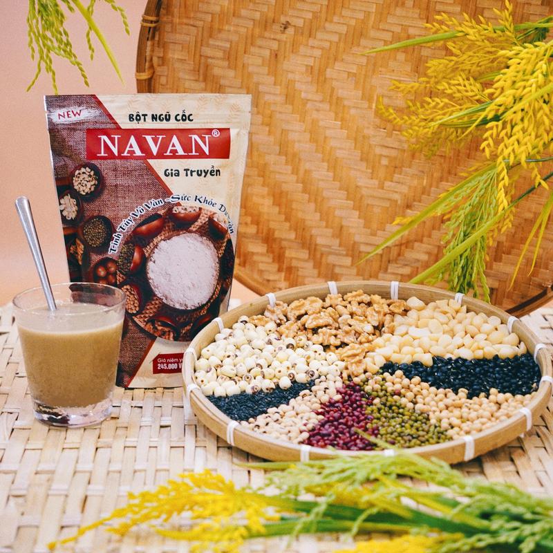 5 TÚI NGŨ CỐC NAVAN ( CÓ TẶNG SỮA ĐẶC)  Ngũ cốc Hạt thơm ngon bổ dưỡng Food Thức Ăn