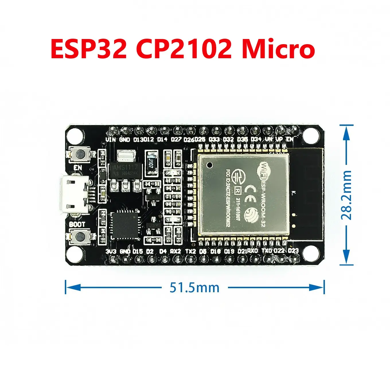 Kit ESP32 CH340 30P Wifi + Bluetooth cổng Type C, Kit ESP32 CP2102 30P Wifi cổng Micro