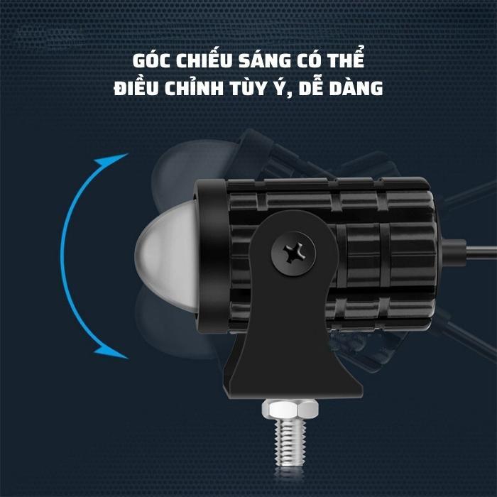 Đèn pha xe máy, xe điện, 8-80v, đèn bi bi mini L7, đèn pha bi xe máy, 2 màu Cos vàng, trắng model pha: Đèn pha L7-HT Led đèn   cầu đèn  đèn trợ sáng 8