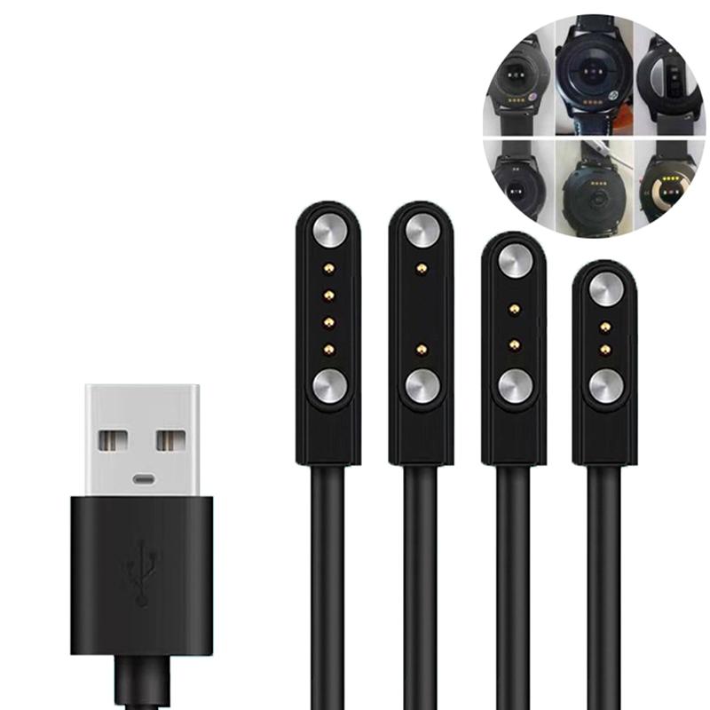 Dây sạc đồng Đồng Hồ thông minh, Thông Dụng, Cáp sạc từ tính, Bộ sạc USB 2 chân, 4 chân, Thích hợp cho Đồng Hồ thông minh 7,62mm, 2,54mm, 4mm, Cáp sạc