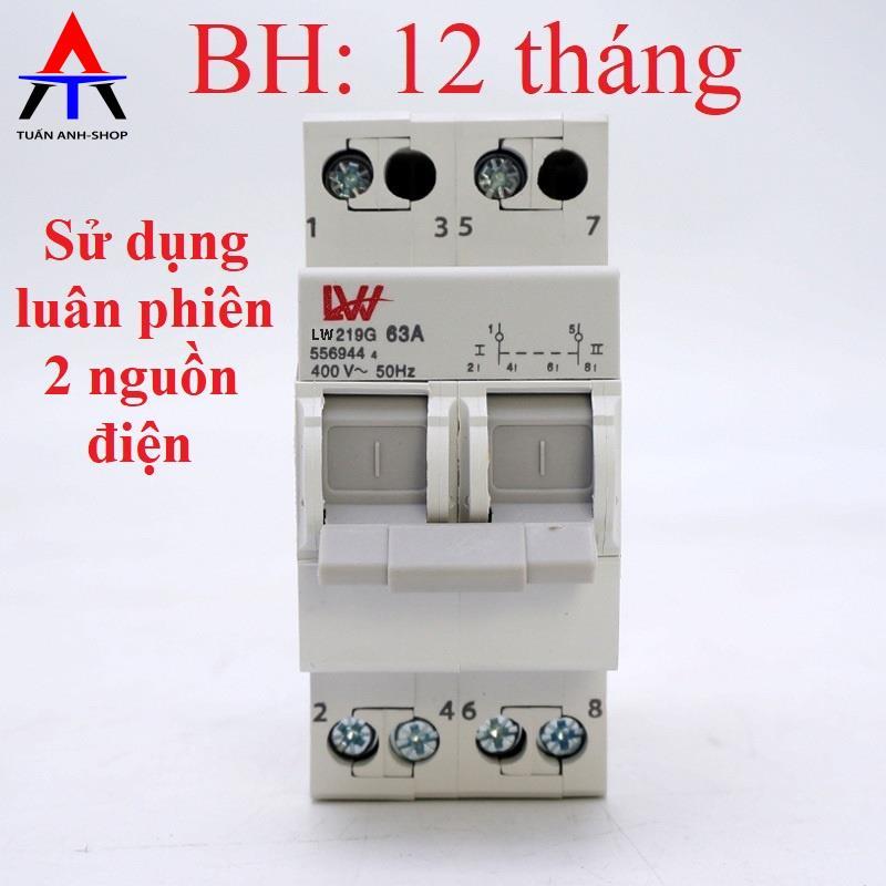Aptomat đảo chiều 63A chính hãng FreeShip Cầu dao đảo chiều dạng aptomat sử dụng 2 nguồn điện