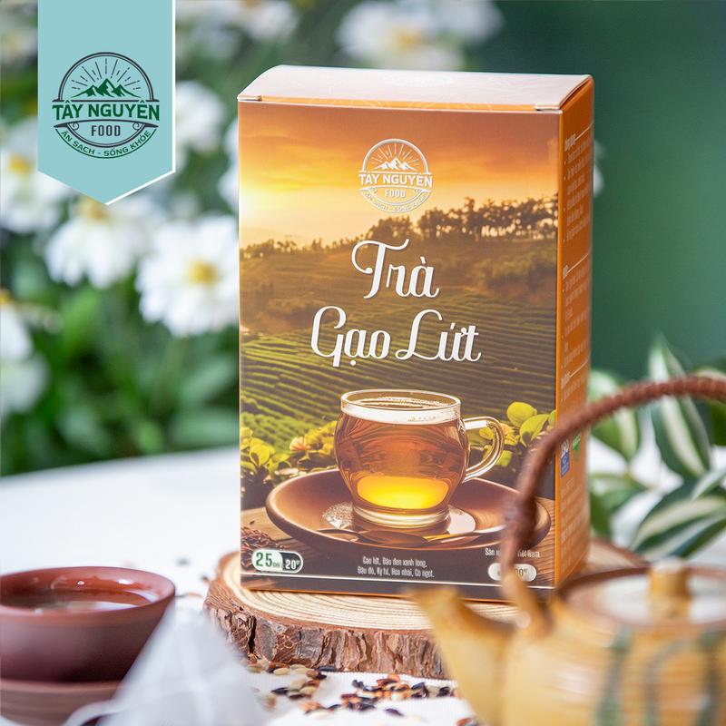 Trà gạo lứt Tây Nguyên Food - Việt Nam hộp 500g 25 gói x 20g