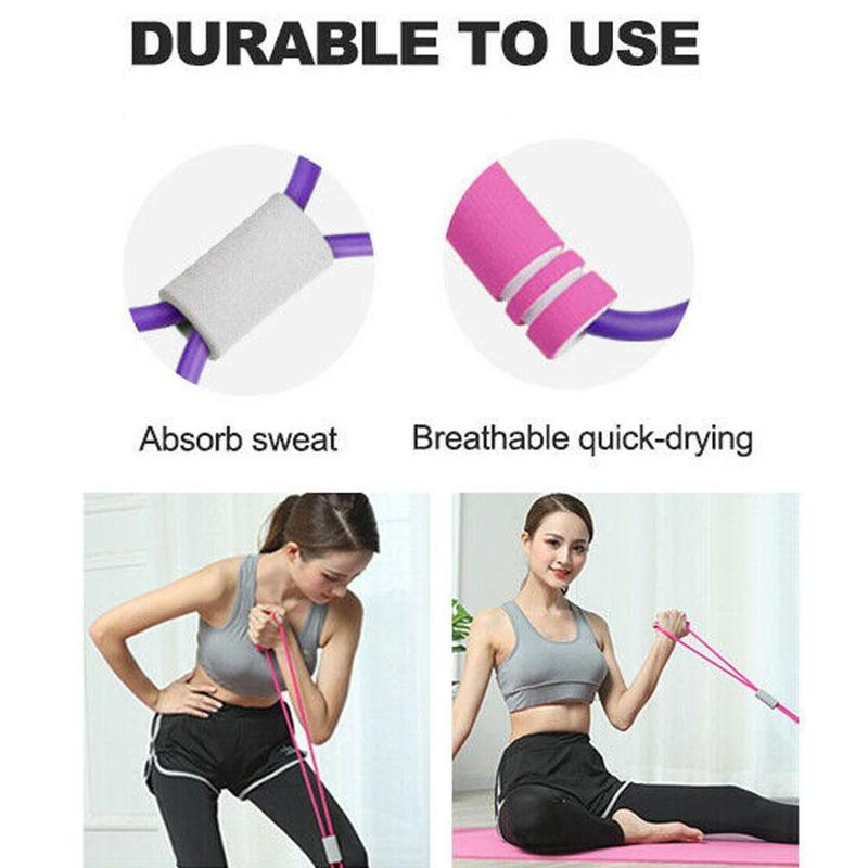 8-figure Puller Pull Belt Yoga Chest Expansion Home Elastic Back Shoulder Belt Open Belt Beauty V0C5 3
