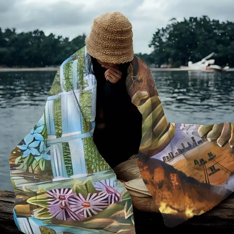 Nature Goddess Pattern Camping Blanket, Outdoor Camping Blanket, Camping & Hiking Equipment, Camping Accessories 3
