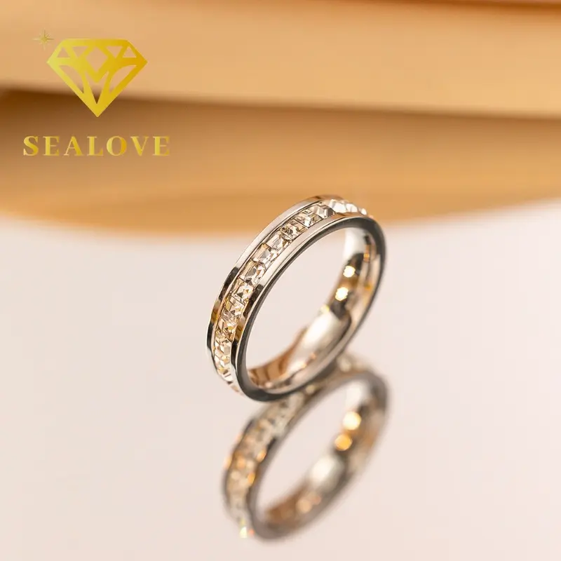 SEALOVE nhẫn kim cương giả nhẫn đẹp nhẫn nữ cho học sinh 3