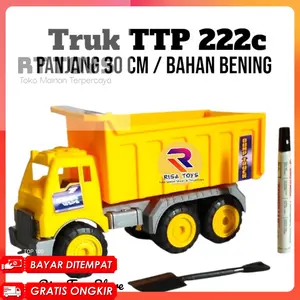 RT- MAINAN DUMP TRUK 222 C BAHAN BENING / TRUK VIRAL / TRUK BISA JOMPLANG