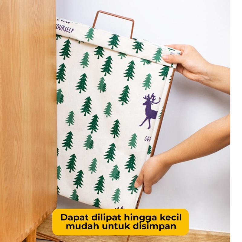 Dejavu Laundry Bag Keranjang Baju Lipat Tempat Pakaian Kotor Laundry Basket Tempat Cucian Baju Penyimpanan Mainan Anak Serbaguna HSB217 3