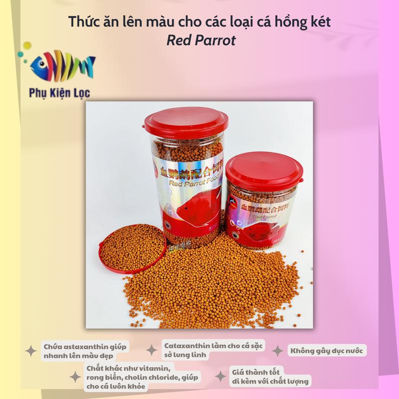  Thức ăn lên màu cho cac loai cá hồng két Red Parrot 