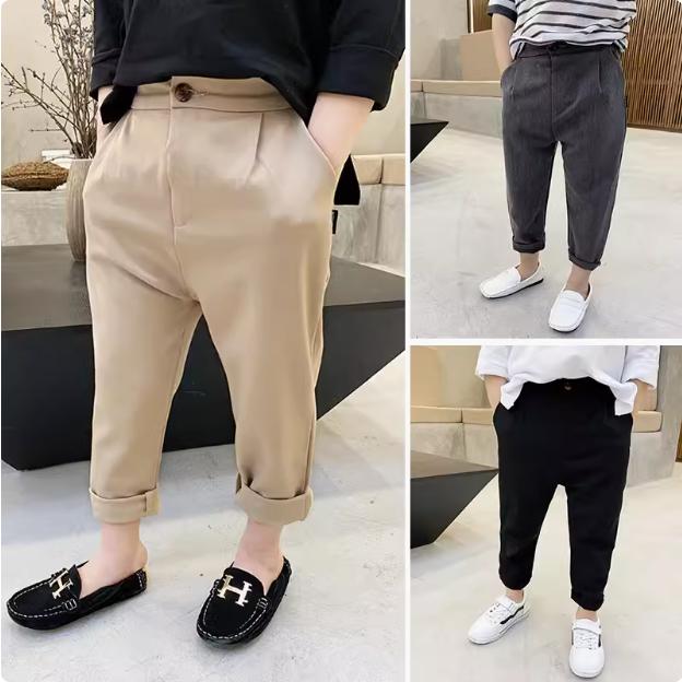 Loại 1 : Vải Mềm Mịn , Quần âu / Quần dài vải tây âu bé trai trên 2 tuổi , mặc 4 mùa đi học , đi chơi , kiểu hàn quốc baggy pants 3 quần  âu quần  âu 6