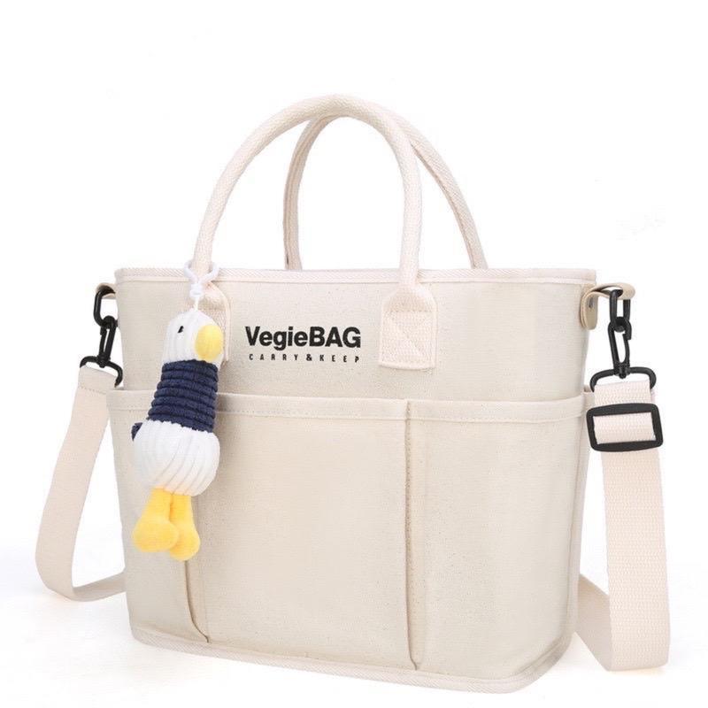 Túi Xách Balo Bỉm Sữa Cho Mẹ Và Bé Vegiebag size đại Đa Năng phong cách Hàn Quốc