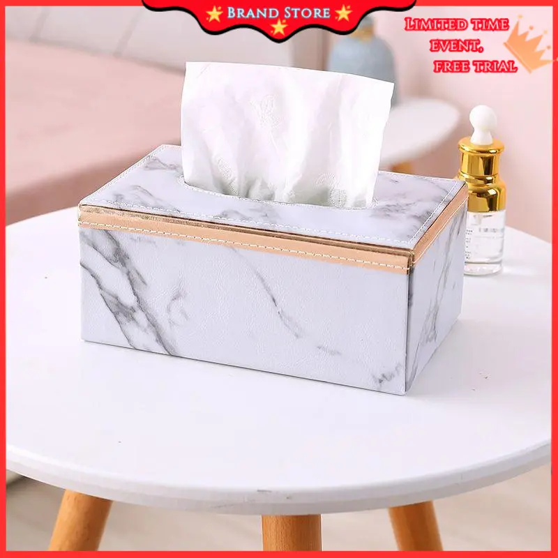 Leather Tissue Box Living Room Business Tissue Box Office Restaurant Hotel KTV Paper Extraction Box