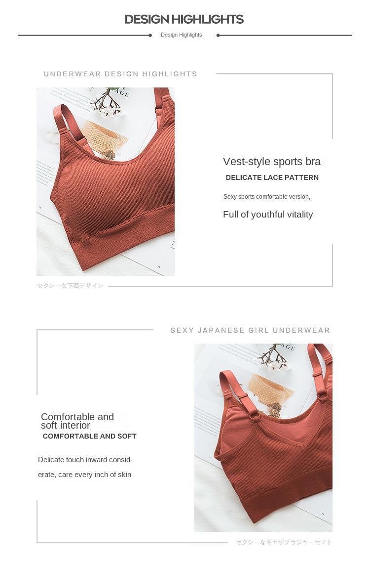 Product Introduction of Seamless Strapless Cotton Bra For Minimalistic Girls Comfort Women Underwear Womenswear Lady 3