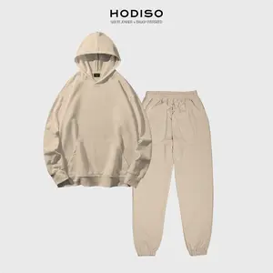 HODISO - Satu Set Hoodie Jumper Baggy Oversized Polos + Jogger Polos