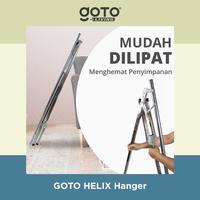 Gambar (Best Offer) Goto [COD] Helix Tiang Jemuran Baju Besi Lipat Hanger Pakaian Portable dari Goto Living Kota Tangerang 3 Tokopedia