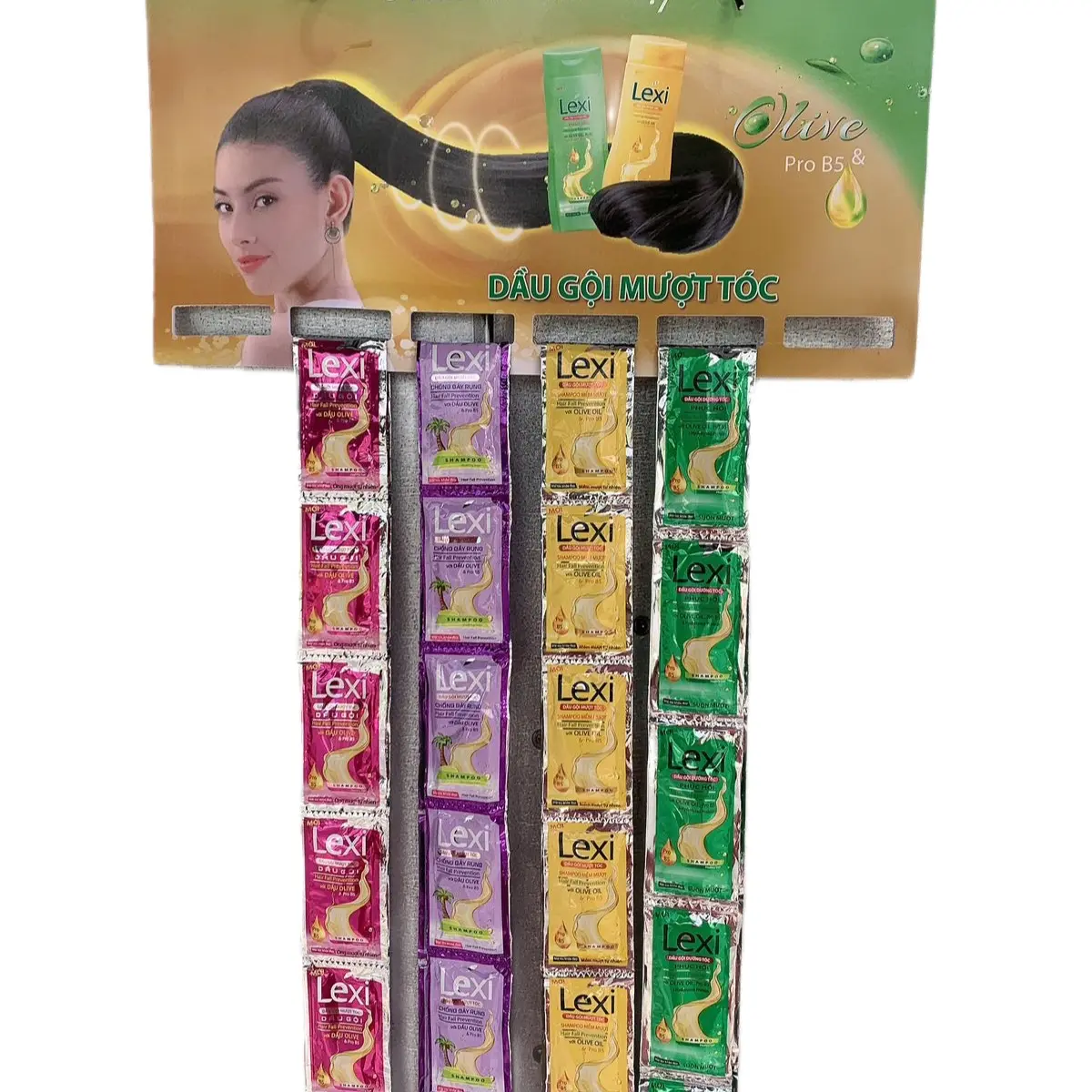 30-50-100 gói dầu gội Lexi mỗi dây 10 gói mỗi gói 5,4 ml dầu gội women nữ nam