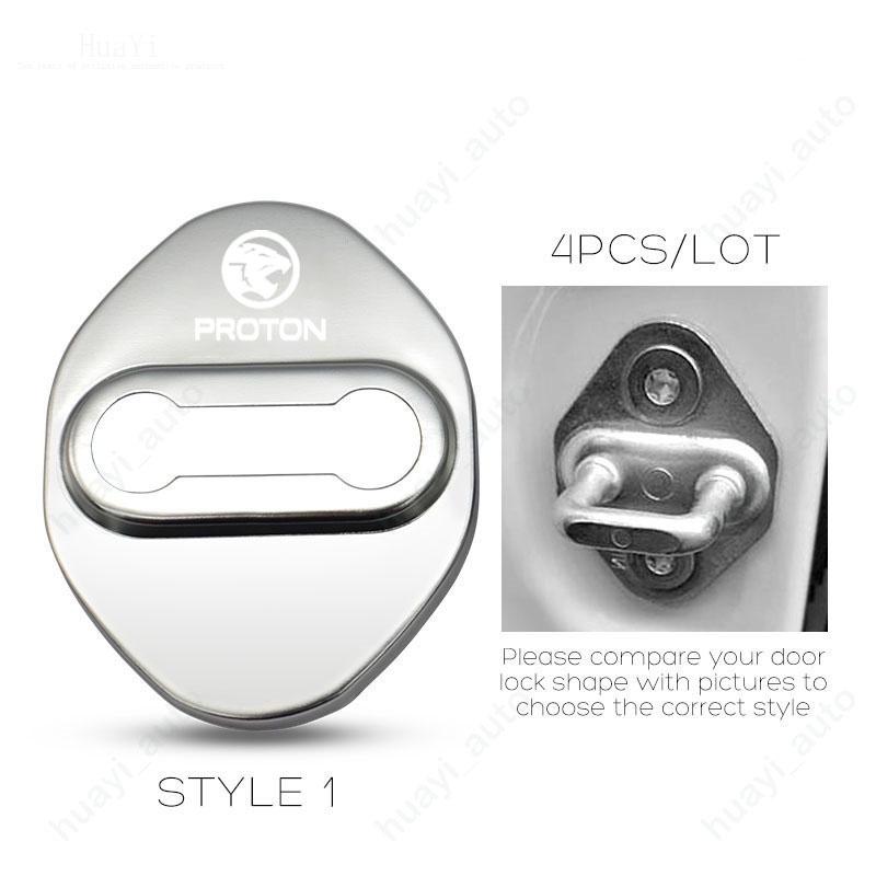 Product Introduction of 4pcs/set Car Door Lock Cover Protective Decoration Stainless Steel for Proton Wira Persona X50 Saga Vvt Waja X70 Iriz Exora Accessories 27
