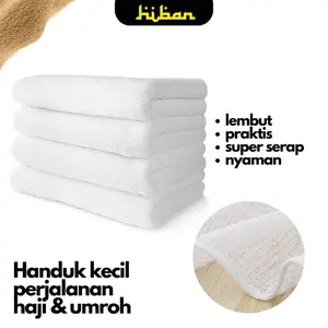 Handuk Kecil Lembut 30x70 Sovernir haji dan umroh Hiban Store towel