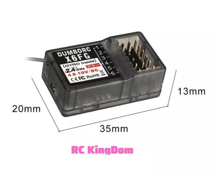Tay điều khiển DumboRC X6 ( 6 kênh ) sóng 500m cho xe và tàu điểu khiển 5