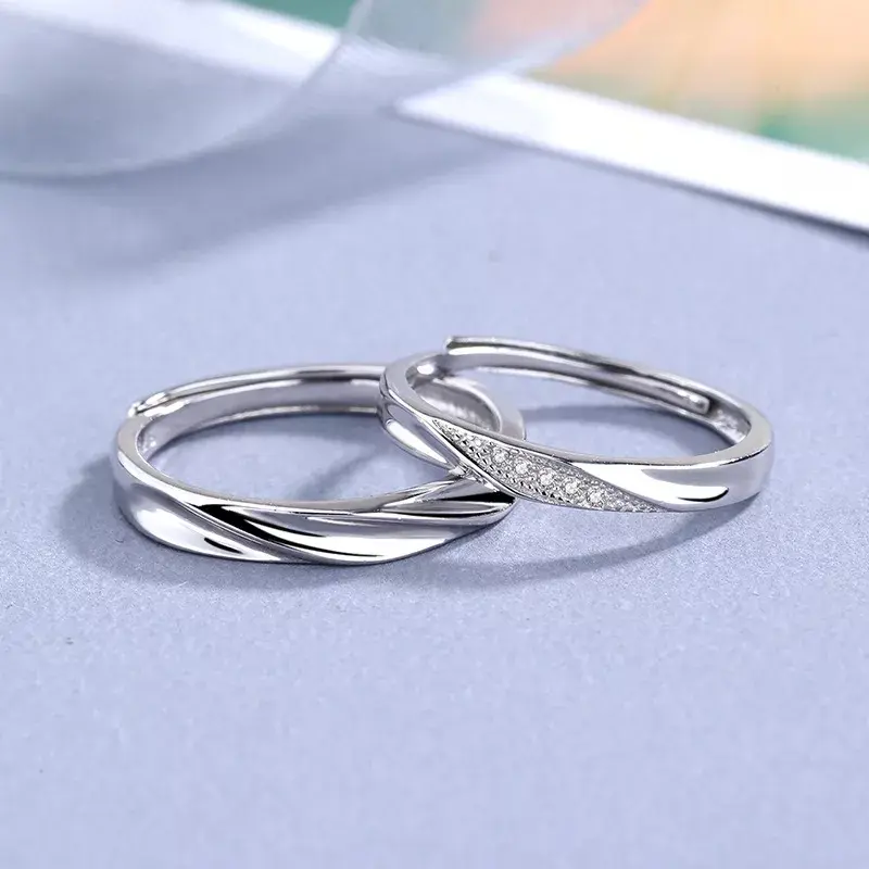 Couple Ring S925 N Pertunangan Pernikahan 3