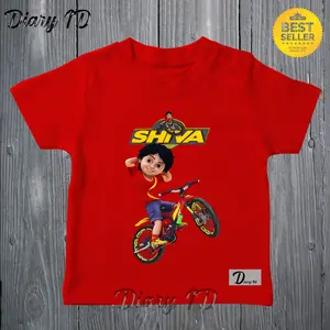 BAJU KAOS ATASAN ANAK SHIVA BAHAN KATUN PREMIUM Fashion Pakaian