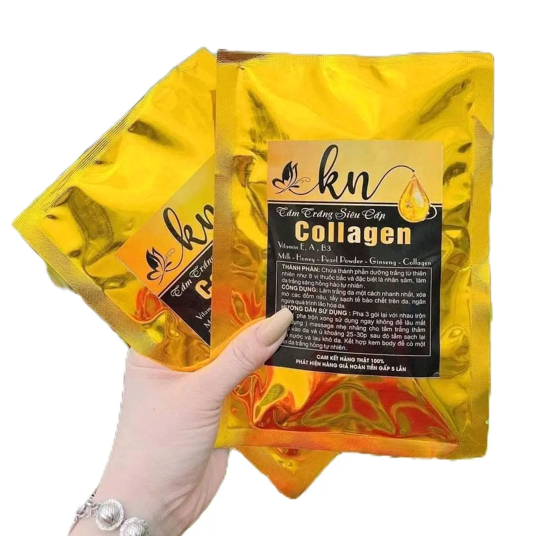(2 gói) Tắm trắng siêu cấp collagen KN cho da trắng sáng và mịn màng hơn - Nữ