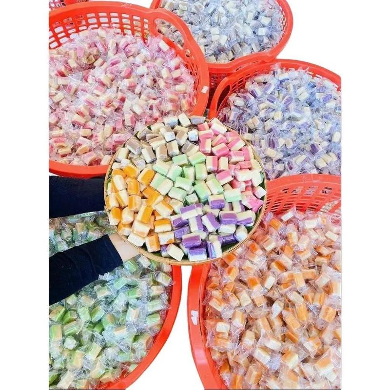   khuyến mãi  500g Kẹo sữa dừa non không đường Bến Tre - Kẹo dừa không đường ngũ vị Snack Food Thức Ăn Ăn Vặt Candy 