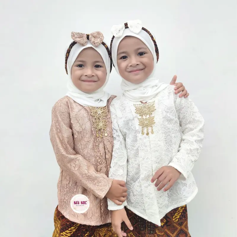 Kata Kids Kebaya Anak Kartini Panjang Rok Coklat 4