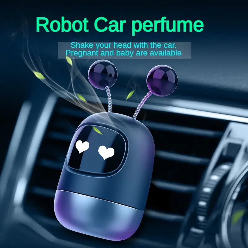 Automobile Vent Perfume Car Air Outlet Cartoon Aromatherapy Robot Car Cartoon Perfume Holder
