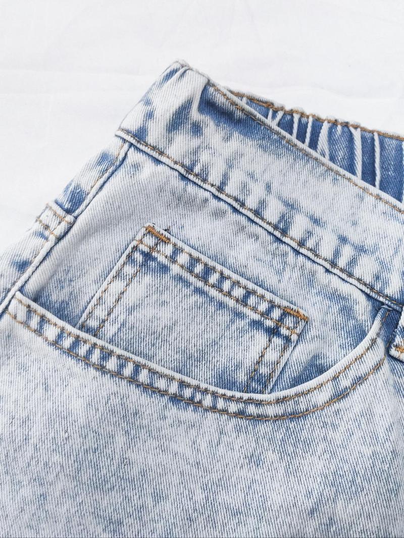 Product Introduction of 【Plus Size】 Butterfly & Heart Print Jeans, Fashion Casual Wide Leg Jeans for Daily Outdoor Wear, Women Plus Clothing for All Seasons 7