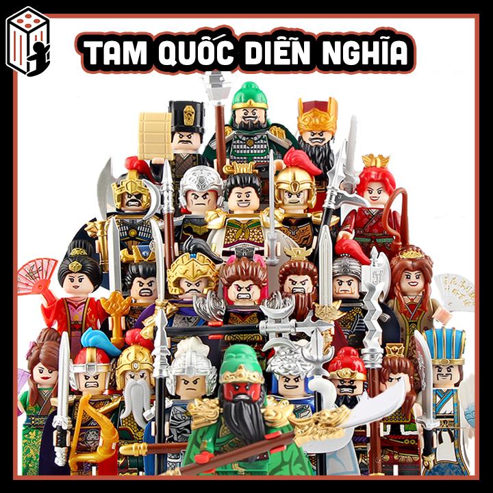 Đồ Chơi Lắp Ráp Tam Quốc Diễn Nghĩa Minifigure Mô hình Tam Quốc Chí Quan Vũ Lưu Bị Gia Cát Lượng