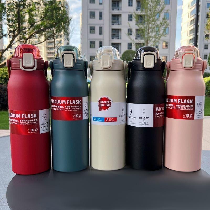 Product Introduction of Gift SG Ready Stock 1.3L/1.7L Large Capacity Insulation Bottle With Straw /304 Stainless Steel Outdoor Sports Water Bottle/Thermal Vacuum Flask/Portable Water Cup  Drinkware Bottle Bottled Tumbler Mug Insulated 0