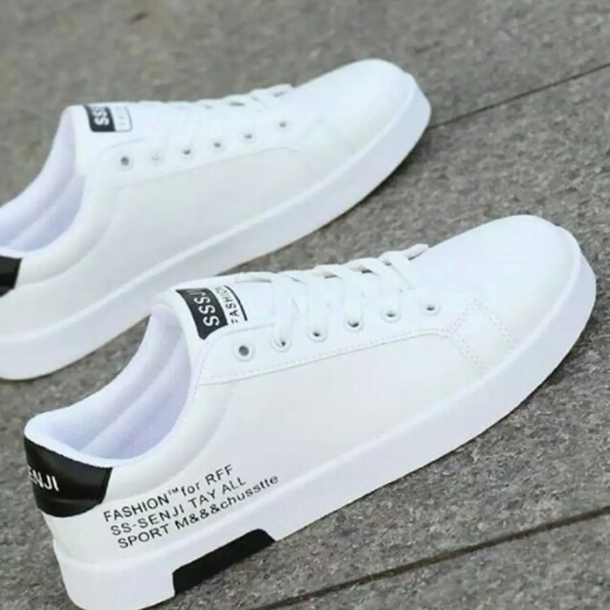 SEPATU SENJI KORAN SNEAKERS Casual Karet