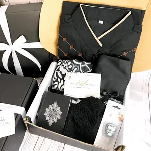 Hampers Cowok Sarung Sajadah Black Edition / Hampers Lebaran / Kado Ulang Tahun Cowok Muslim / Hadiah Pria