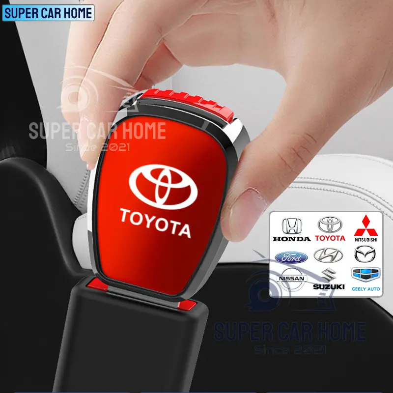 1PC Alloy Car Seat Belt Clip Extender Safety Seatbelt Lock Buckle Plug Thick Insert Socket Extender Safety Buckle